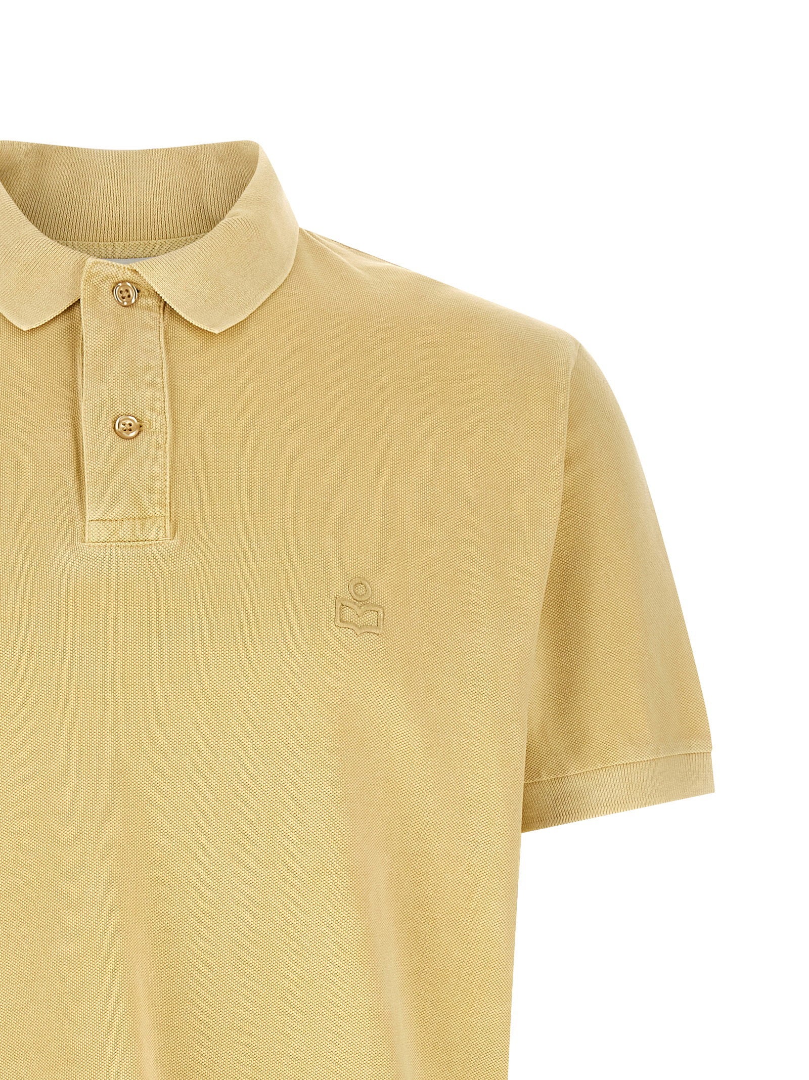 Marant Afko Polo Shirt — Yellow, view 3