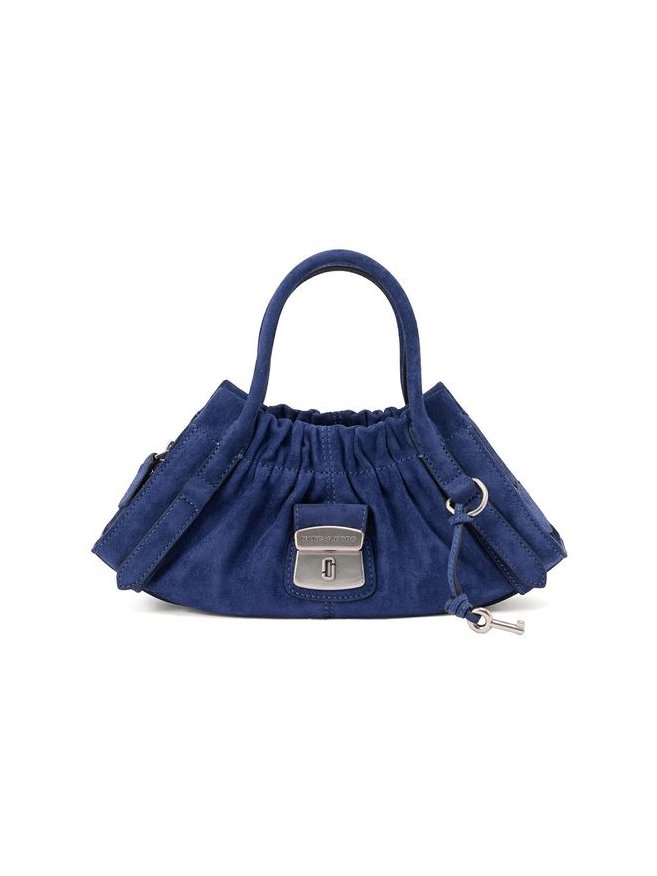 Marc Jacobs Christina Suede Shoulder Bag — Navy by Marc Jacobs