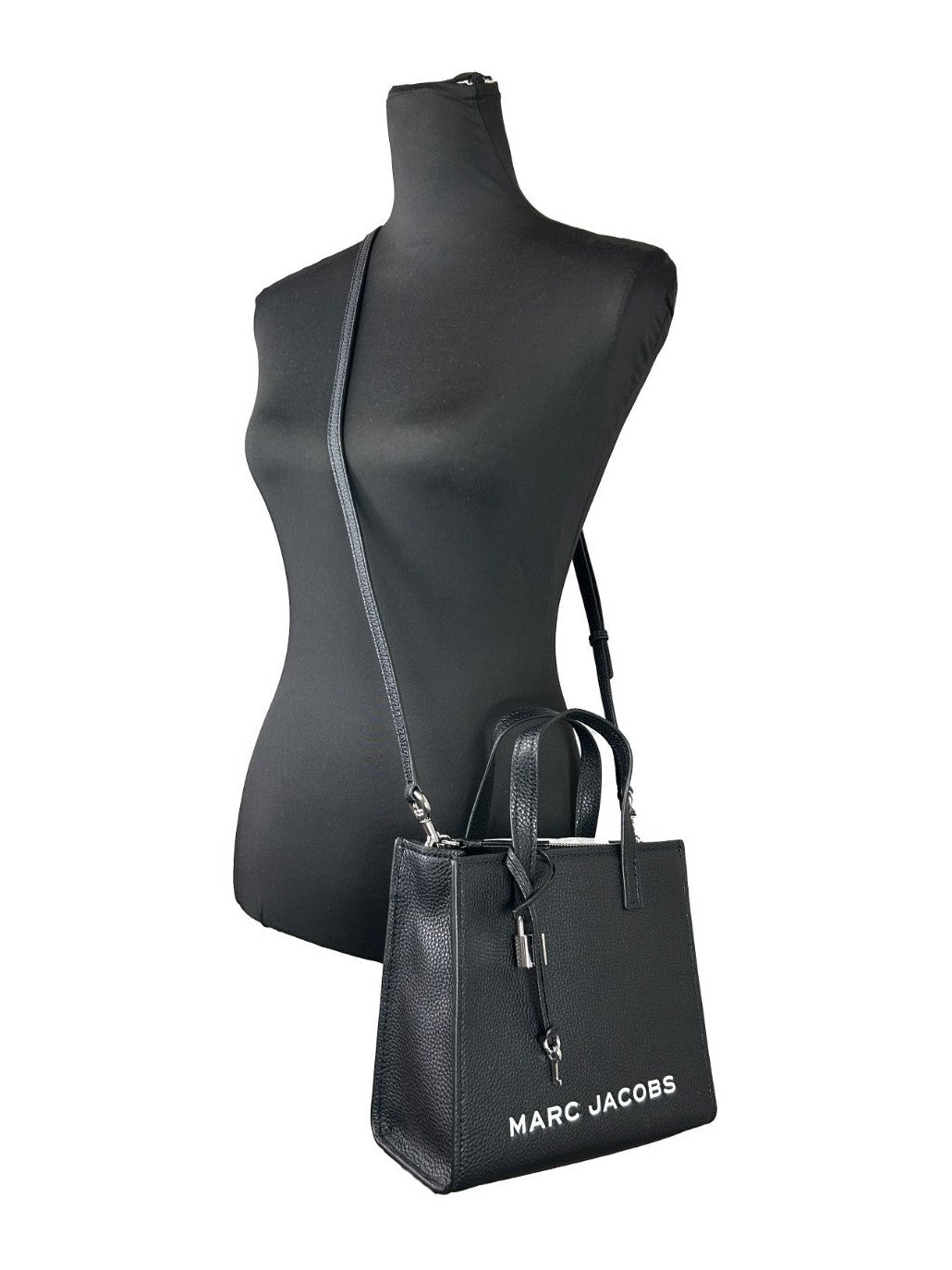 Marc Jacobs Pebbled Leather Crossbody Bag — Black, view 4