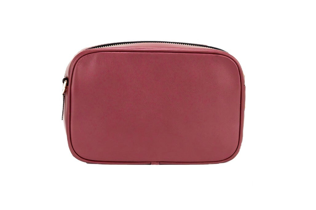 Marc Jacobs Embossed Logo Leather Crossbody Bag — Red, view 3