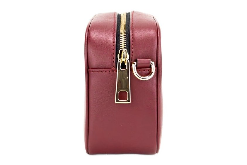 Marc Jacobs Embossed Logo Leather Crossbody Bag — Red, view 4