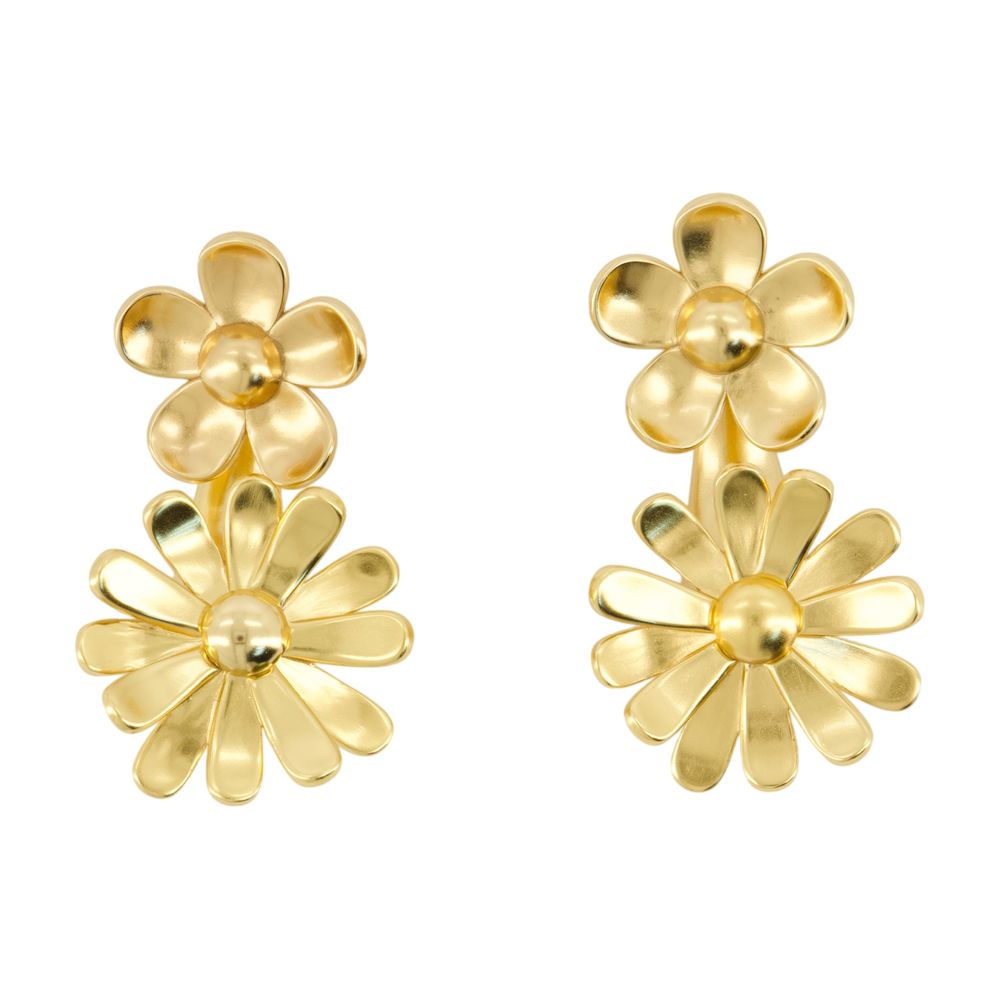 Marc Jacobs Statement Daisy-Flower Hair Clips — Gold by Marc Jacobs