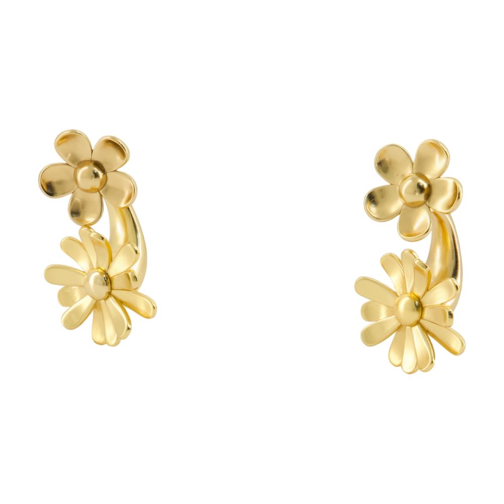 Marc Jacobs Statement Daisy-Flower Hair Clips — Gold, view 2