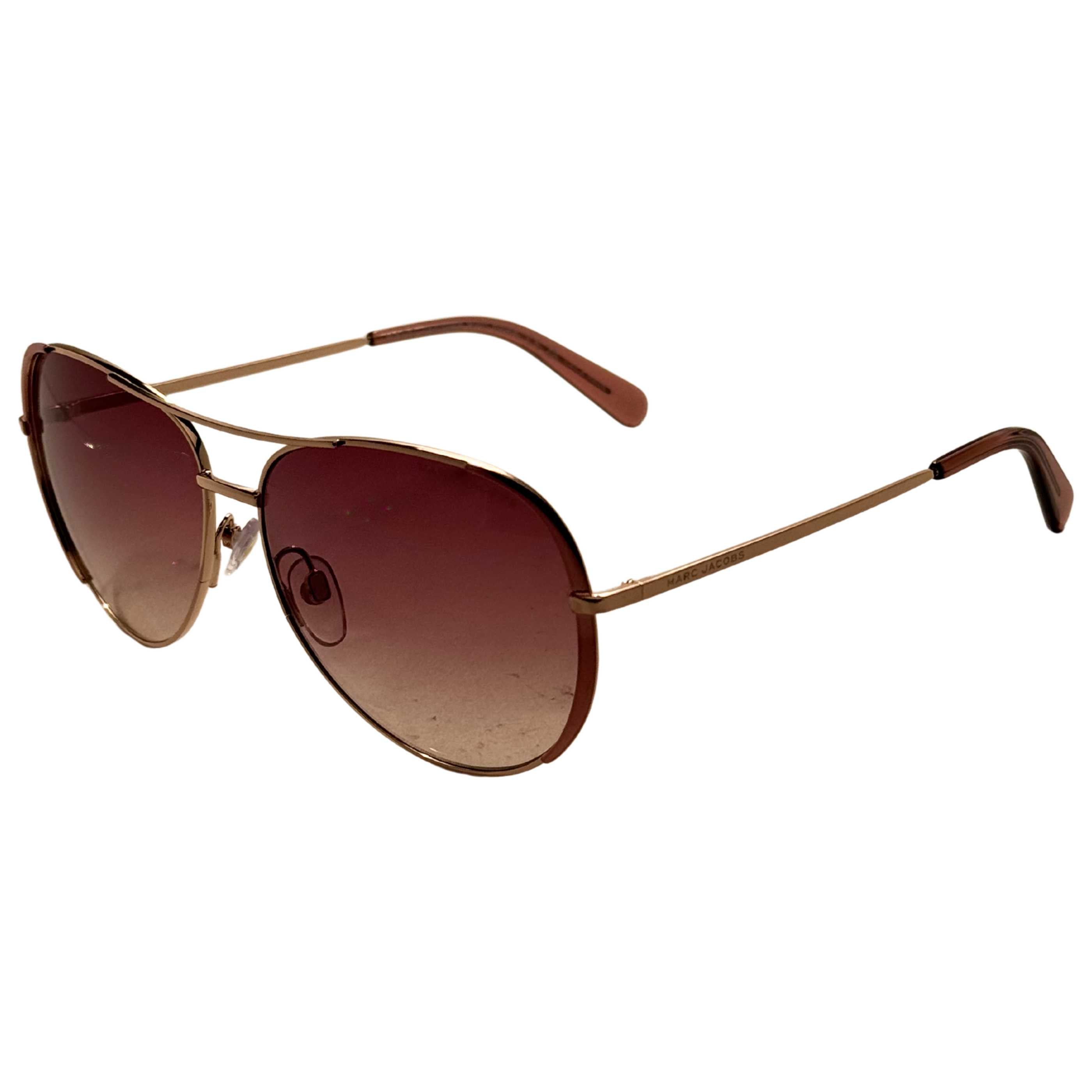 Marc Jacobs MARC686SNOA59 Gradient Aviator Sunglasses — Gold by Marc Jacobs