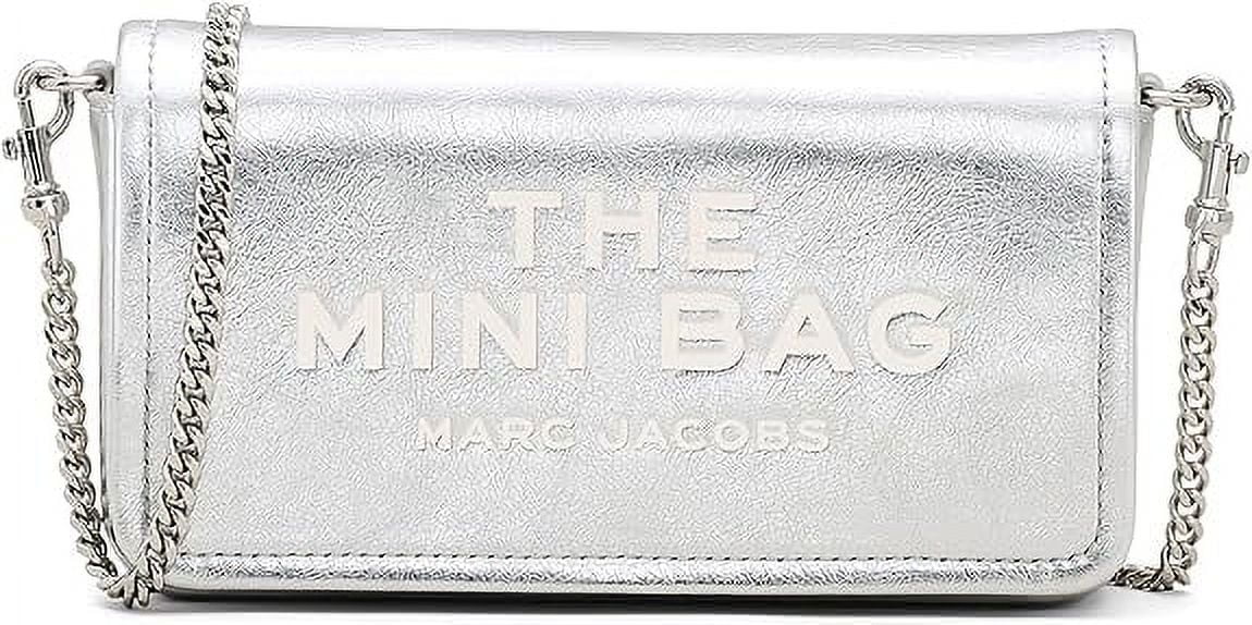 Marc Jacobs Metallic Leather Mini Bag — Silver by Marc Jacobs