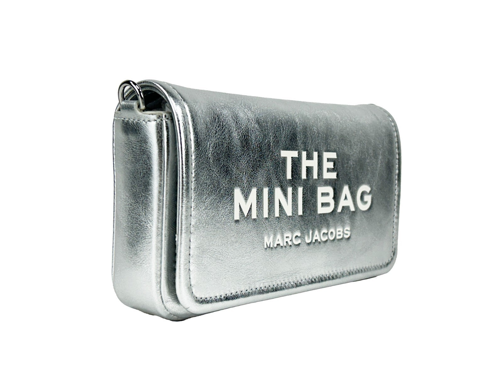 Marc Jacobs Metallic Leather Mini Bag — Silver, view 2