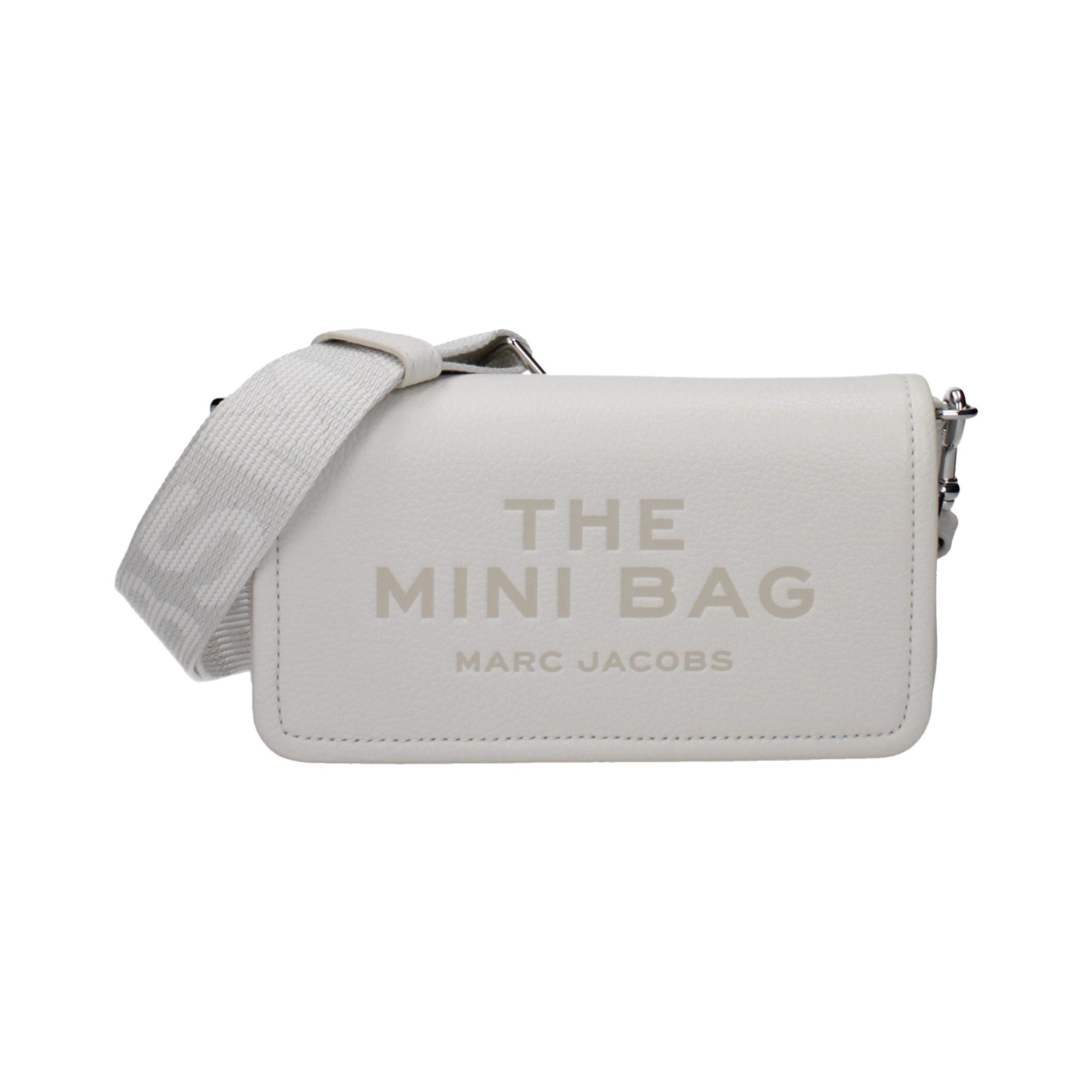 Marc Jacobs Logo-Embossed Leather Mini Bag — White by Marc Jacobs