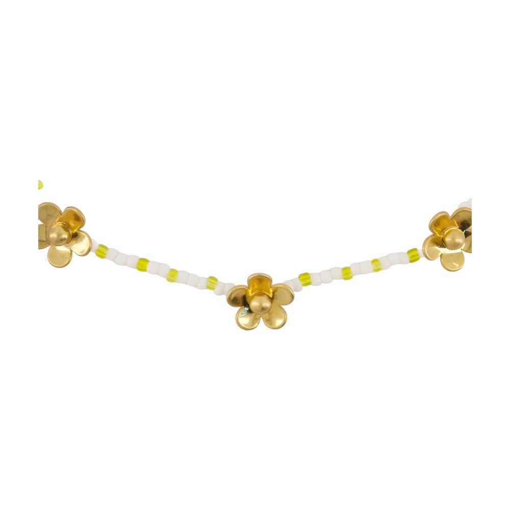 Marc Jacobs Daisy Beaded Station Necklace — Gold by Marc Jacobs