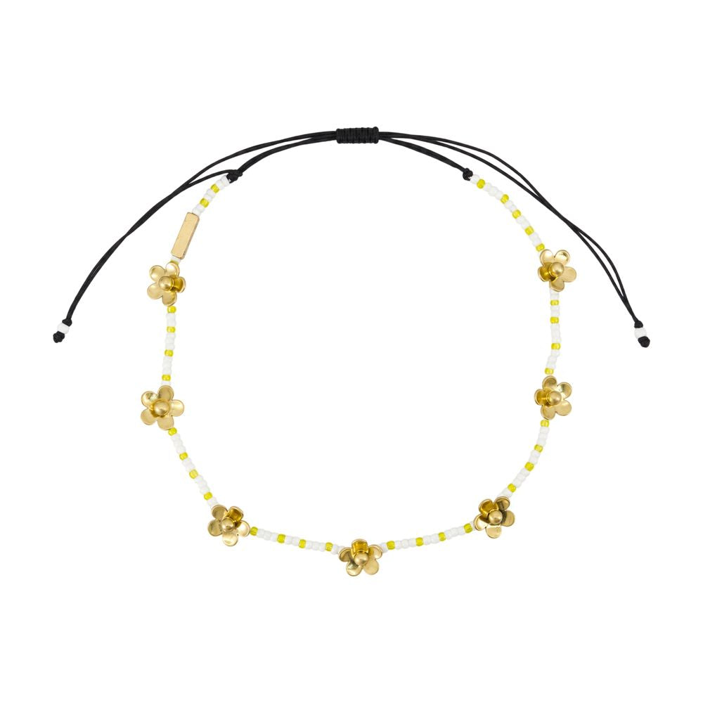 Marc Jacobs Daisy Beaded Station Necklace — Gold, view 2