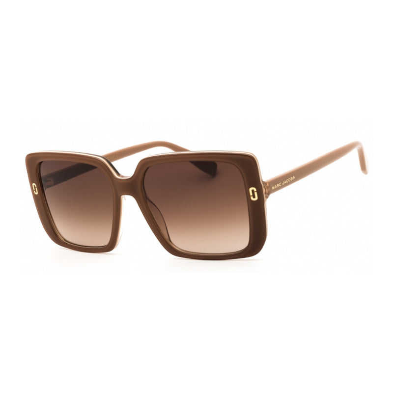 Marc Jacobs Square Full Rim Sunglasses — Beige by Marc Jacobs