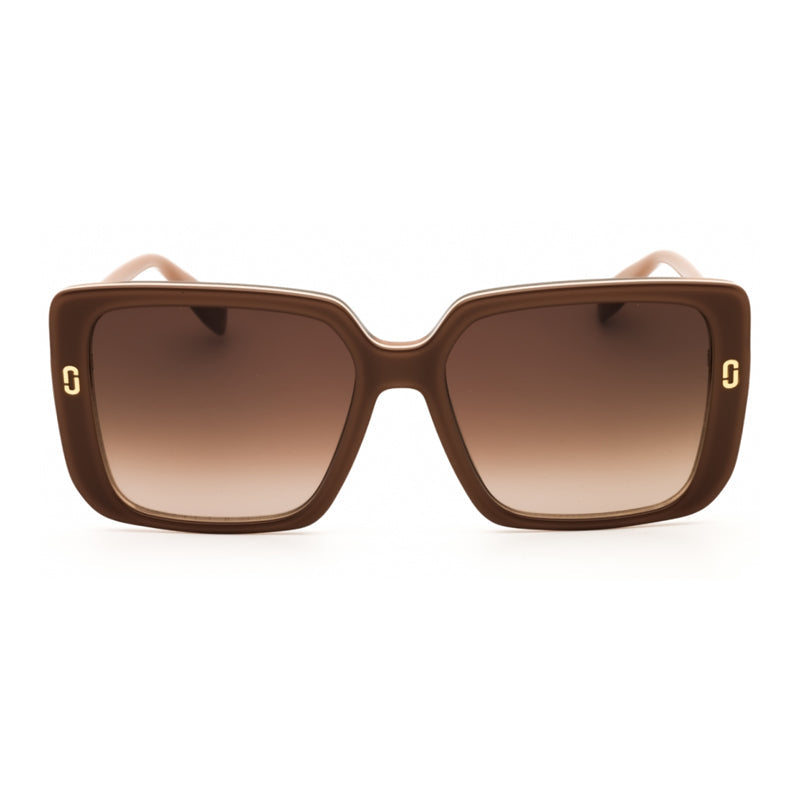 Marc Jacobs Square Full Rim Sunglasses — Beige, view 2