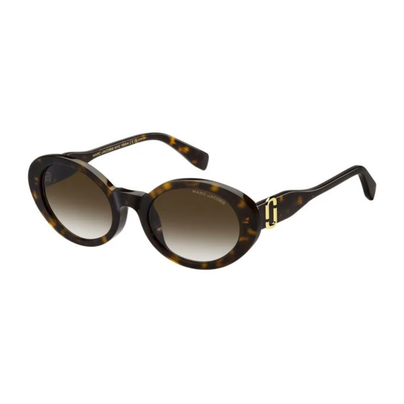 Marc Jacobs Havana Round Sunglasses — Brown by Marc Jacobs