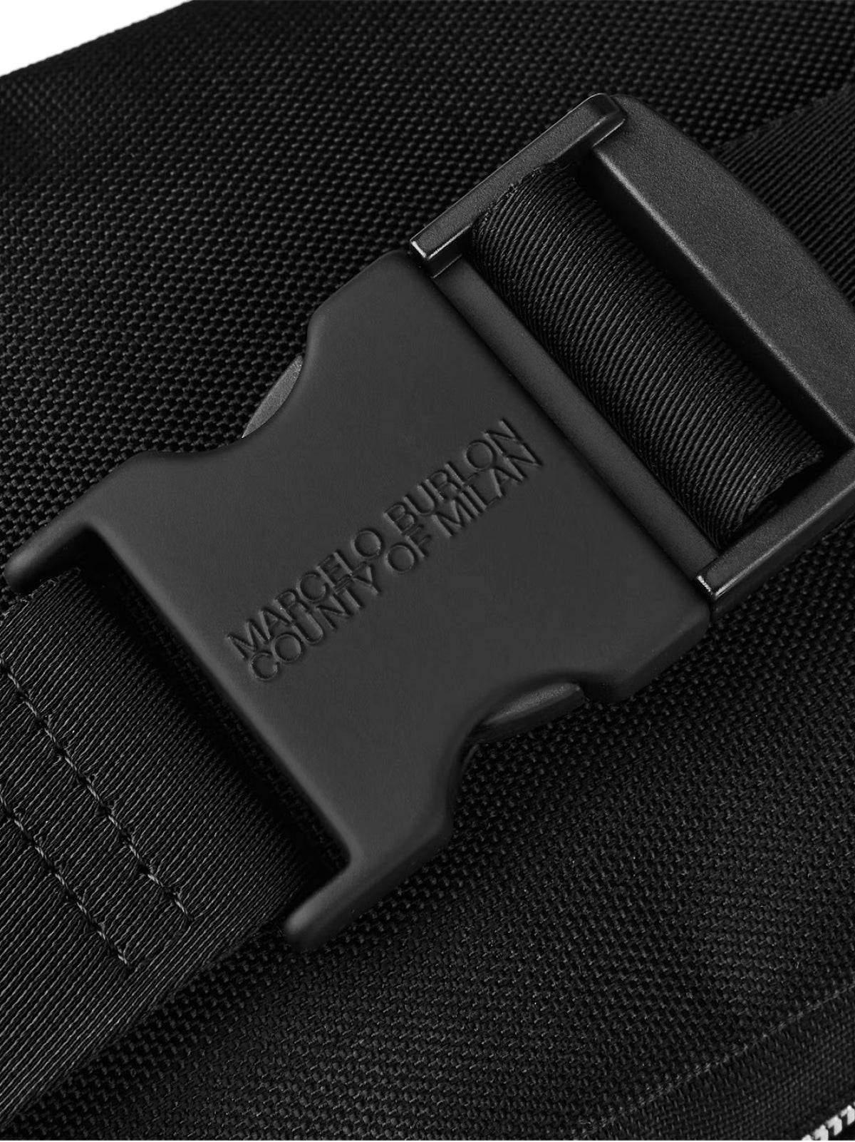 Marcelo Burlon Embroidered Cross Logo Belt Bag — Black, view 2