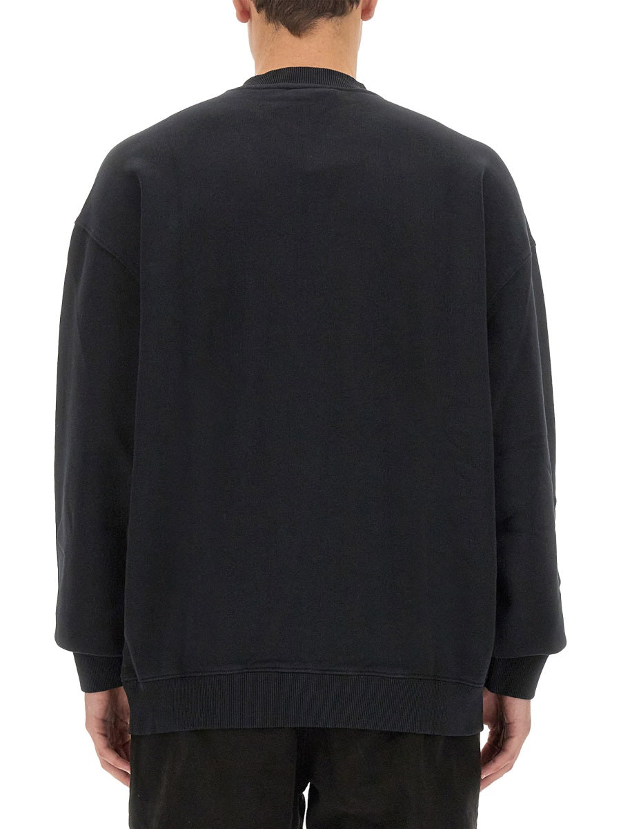 Marcelo Burlon County Of Milan Optical Cross Cotton Sweatshirt — Black by Marcelo Burlon County Of Milan