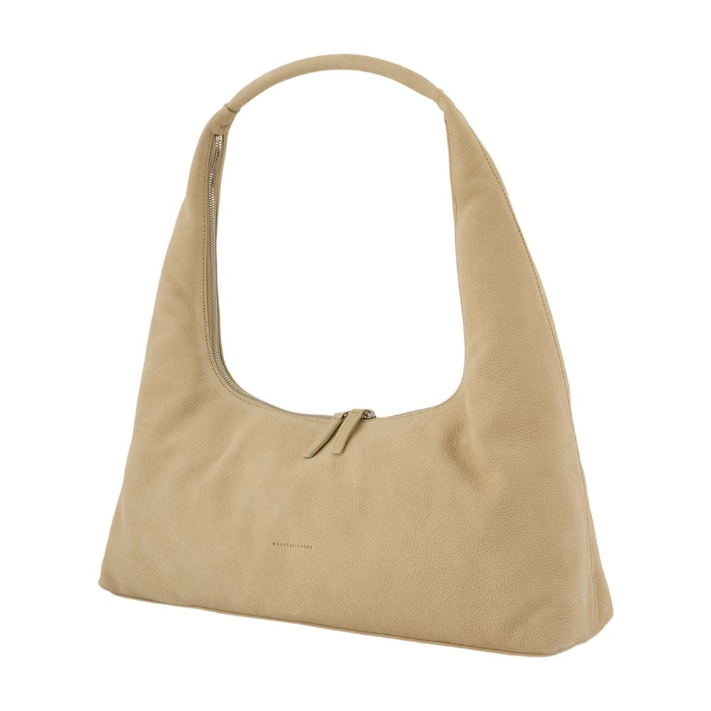 Marge Sherwood Calfskin Leather Shoulder Bag — Beige, view 3