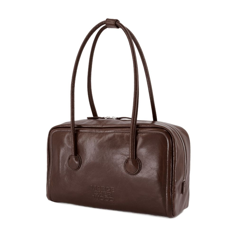 Marge Sherwood Soft Leather Shoulder Bag — Brown, view 3