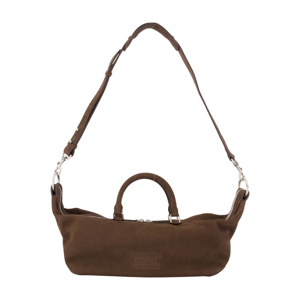 Marge Sherwood Crescent Dumpling Cowhide Shoulder Bag — Brown by Marge Sherwood