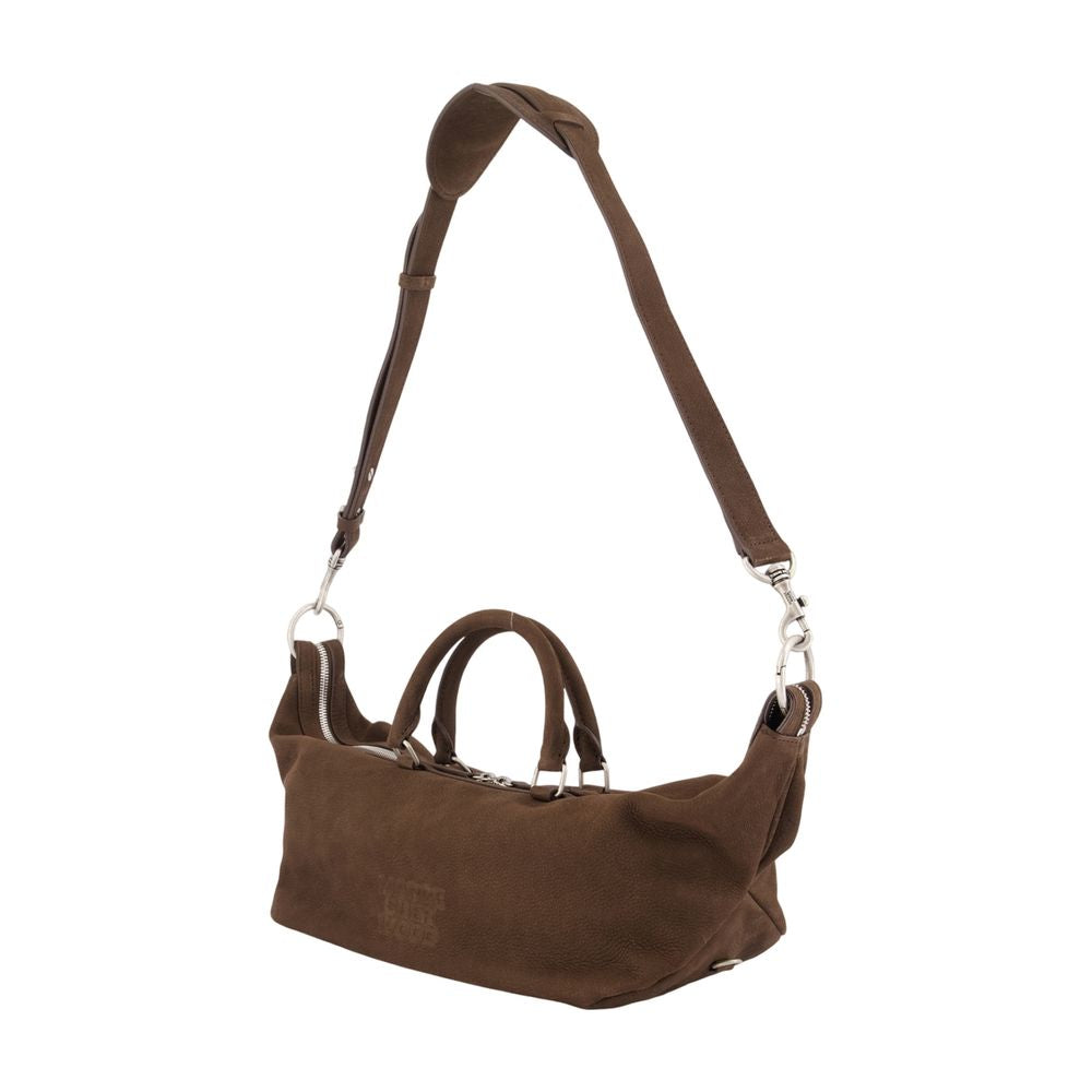 Marge Sherwood Crescent Dumpling Cowhide Shoulder Bag — Brown, view 2