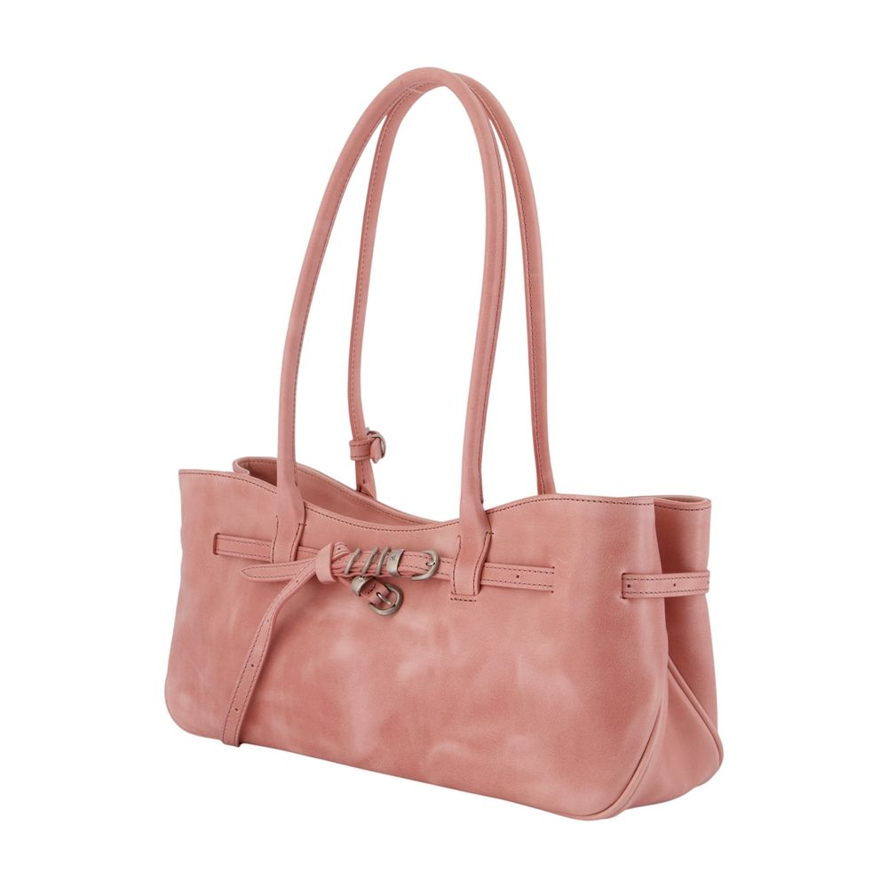 Marge Sherwood Cowhide Leather Shoulder Bag — Pink, view 2