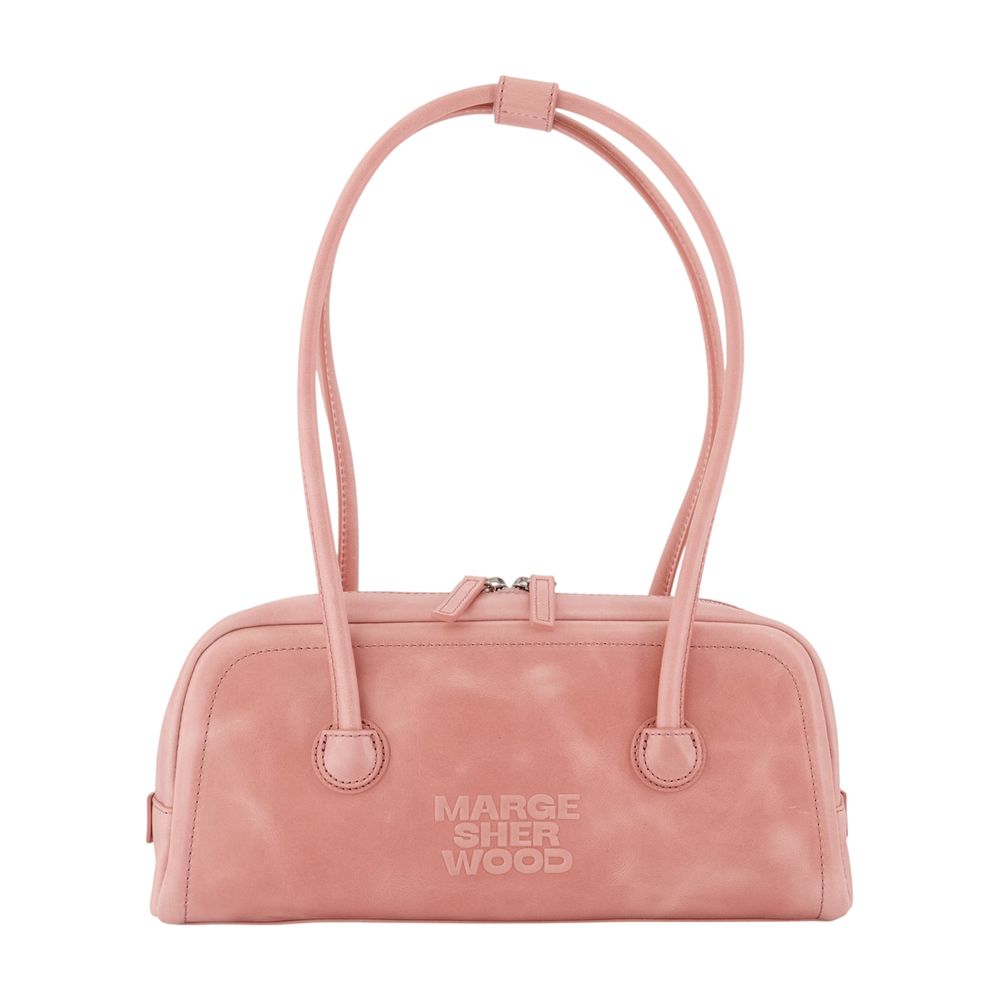 Marge Sherwood Soft Cowhide Shoulder Bag — Pink by Marge Sherwood