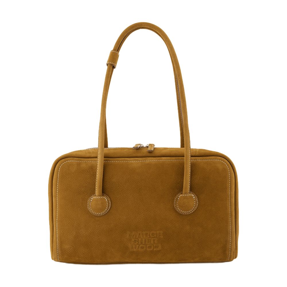 Margesherwood Soft Cowhide Shoulder Bag — Brown, view 2