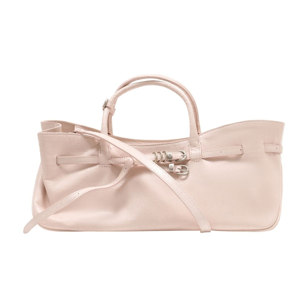 Margesherwood Leather Cowhide Top Handle Bag — Pink by Marge Sherwood