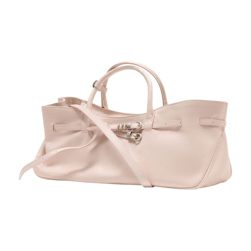 Margesherwood Leather Cowhide Top Handle Bag — Pink, view 2