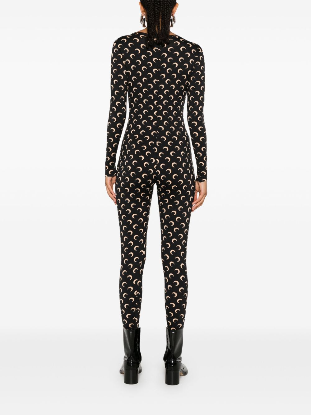 Marine Serre Moon Bodysuit — Black, view 2