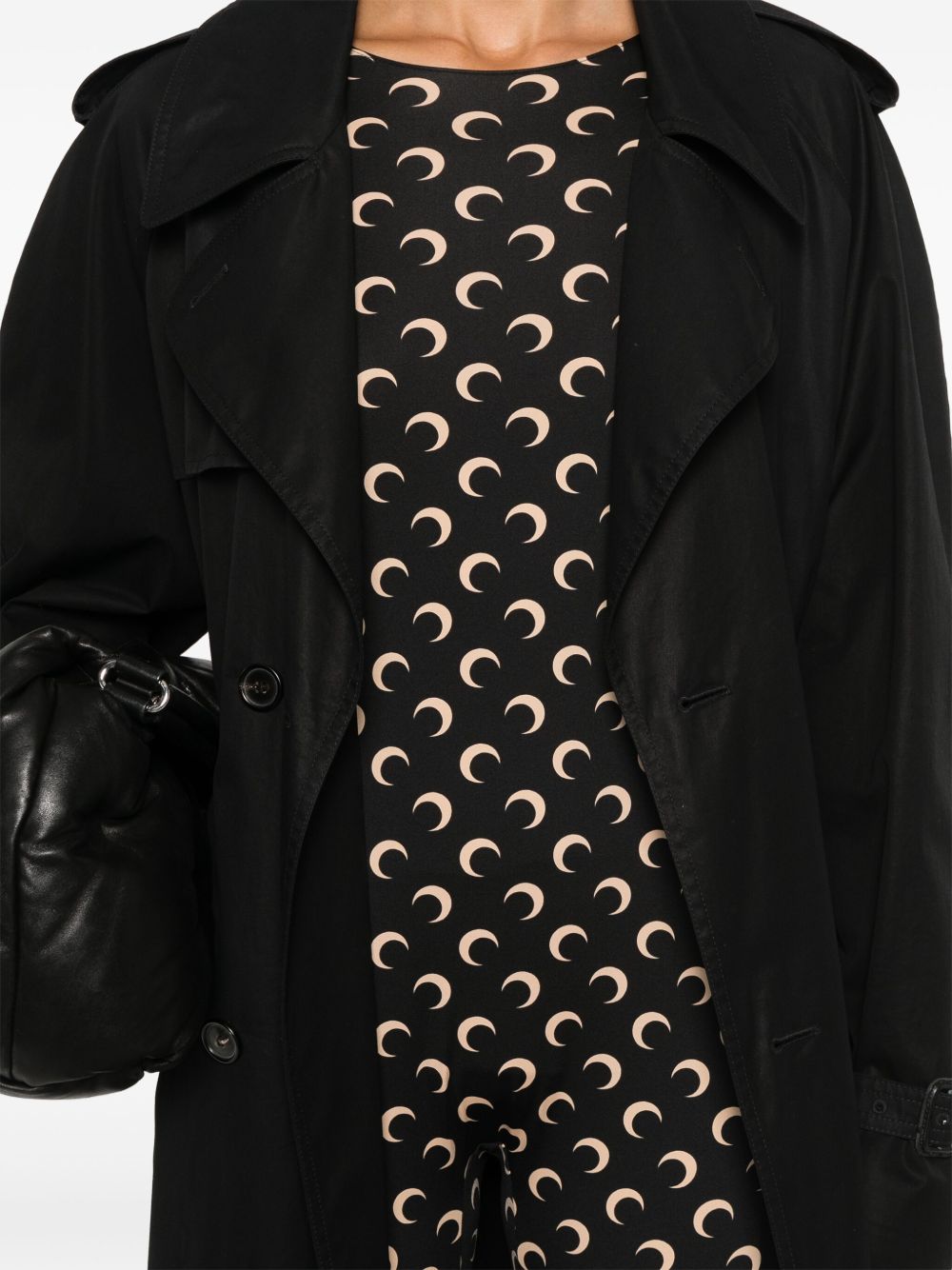 Marine Serre Moon Bodysuit — Black, view 5