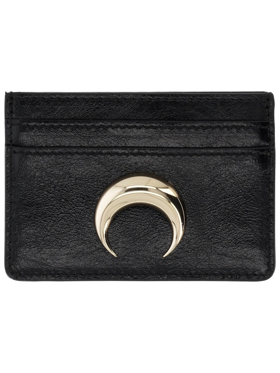Marine Serre Logo Card Case — Black by Marine Serre