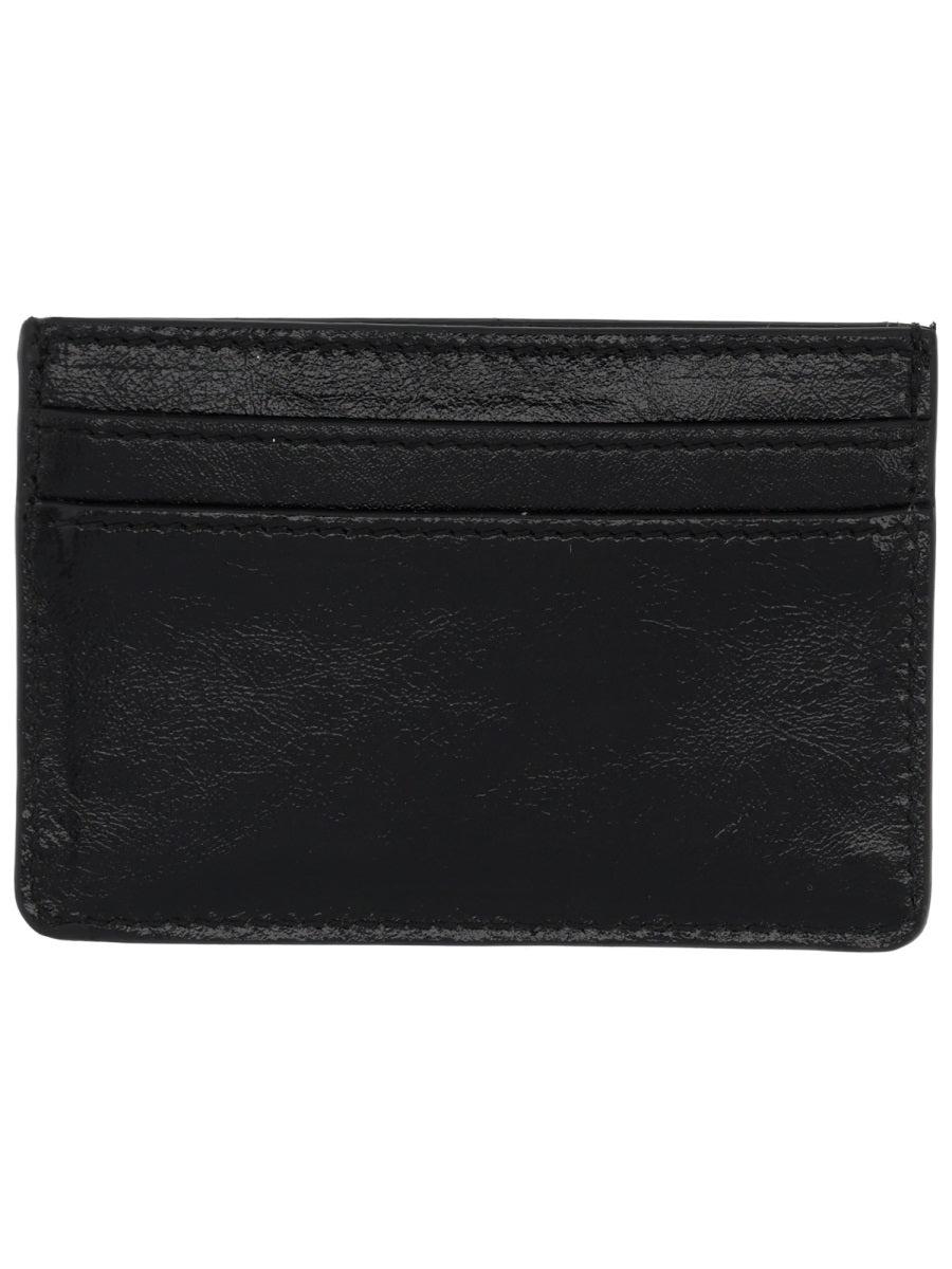 Marine Serre Logo Card Case — Black, view 2