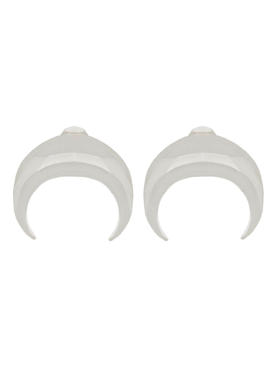 Marine Serre Tin and Silver Earrings — Silver by Marine Serre
