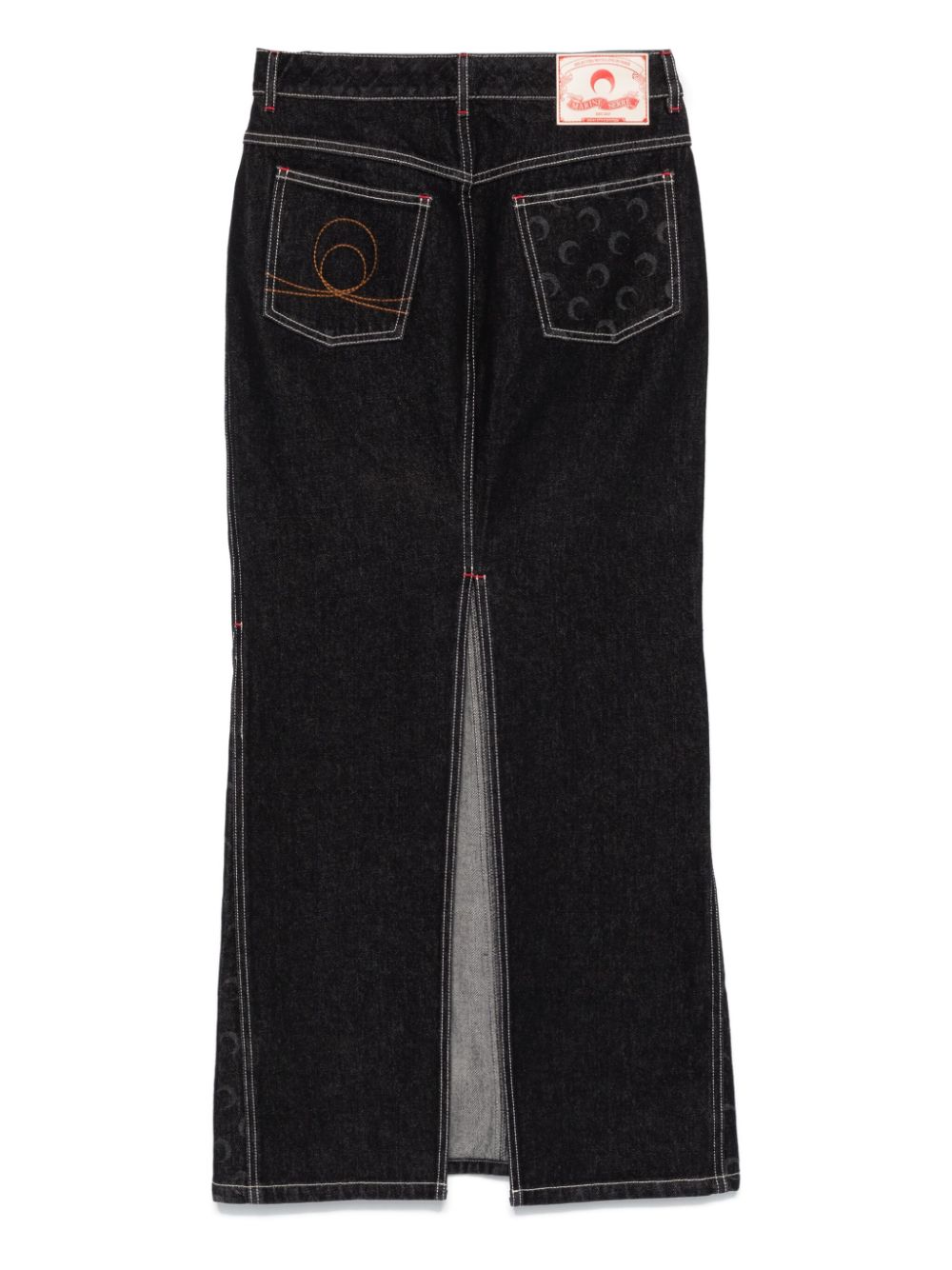 Marine Serre Skirt — Black, view 2