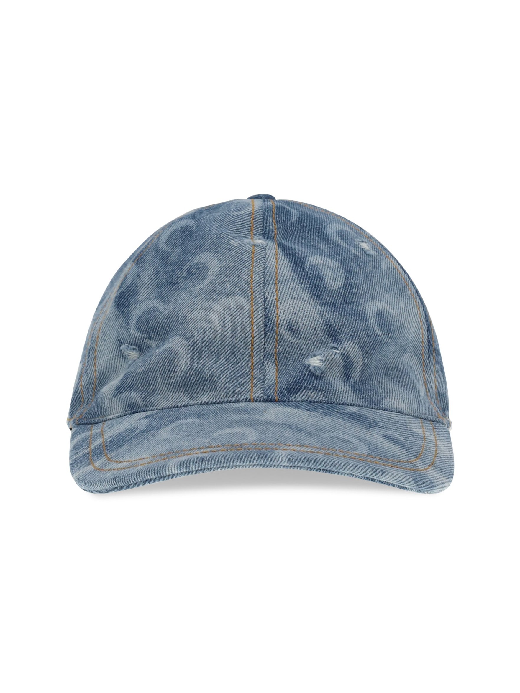 Marine Serre UHG048ACDEN0011 Baseball Cap — Blue by Marine Serre