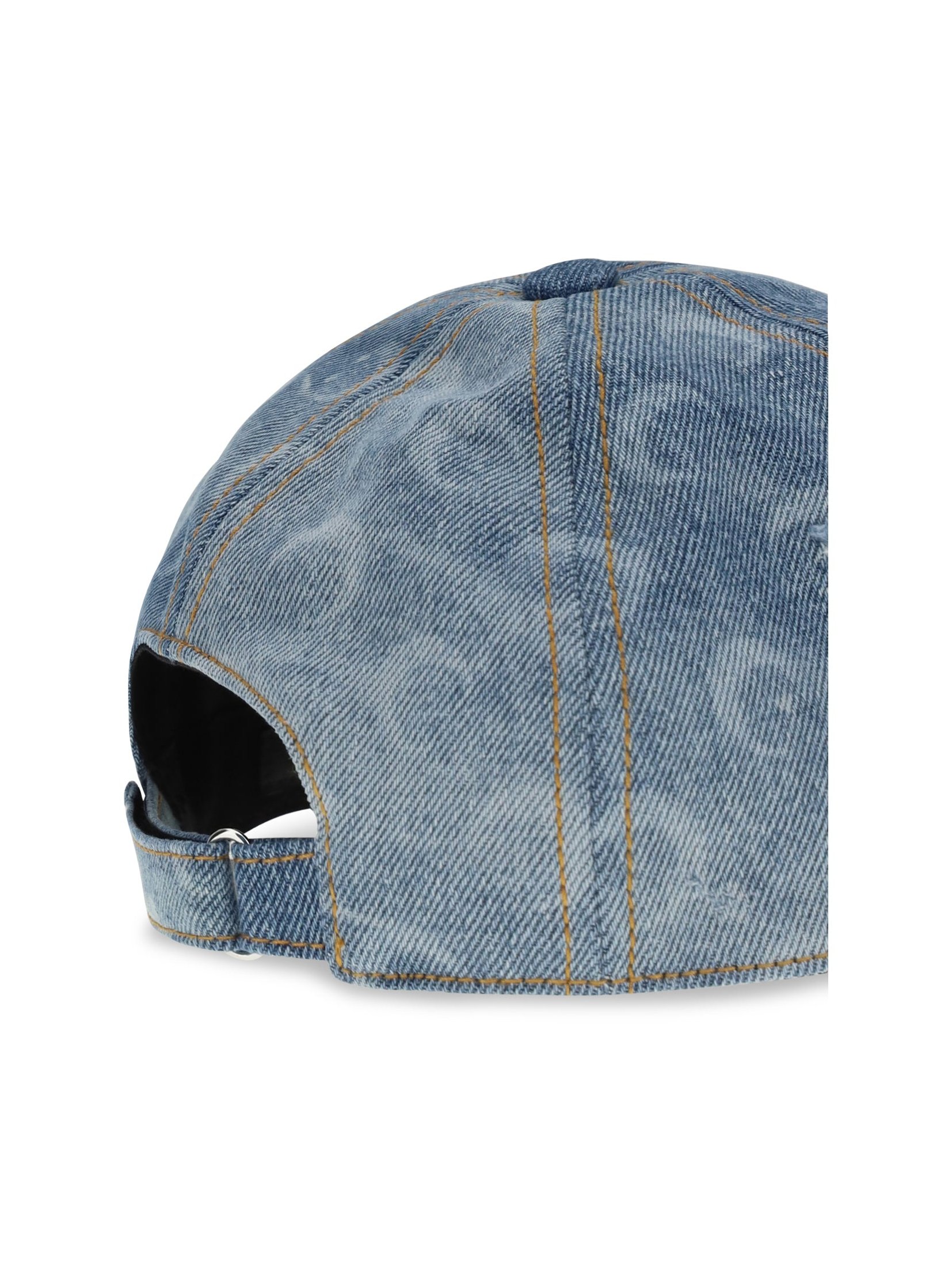 Marine Serre UHG048ACDEN0011 Baseball Cap — Blue, view 3