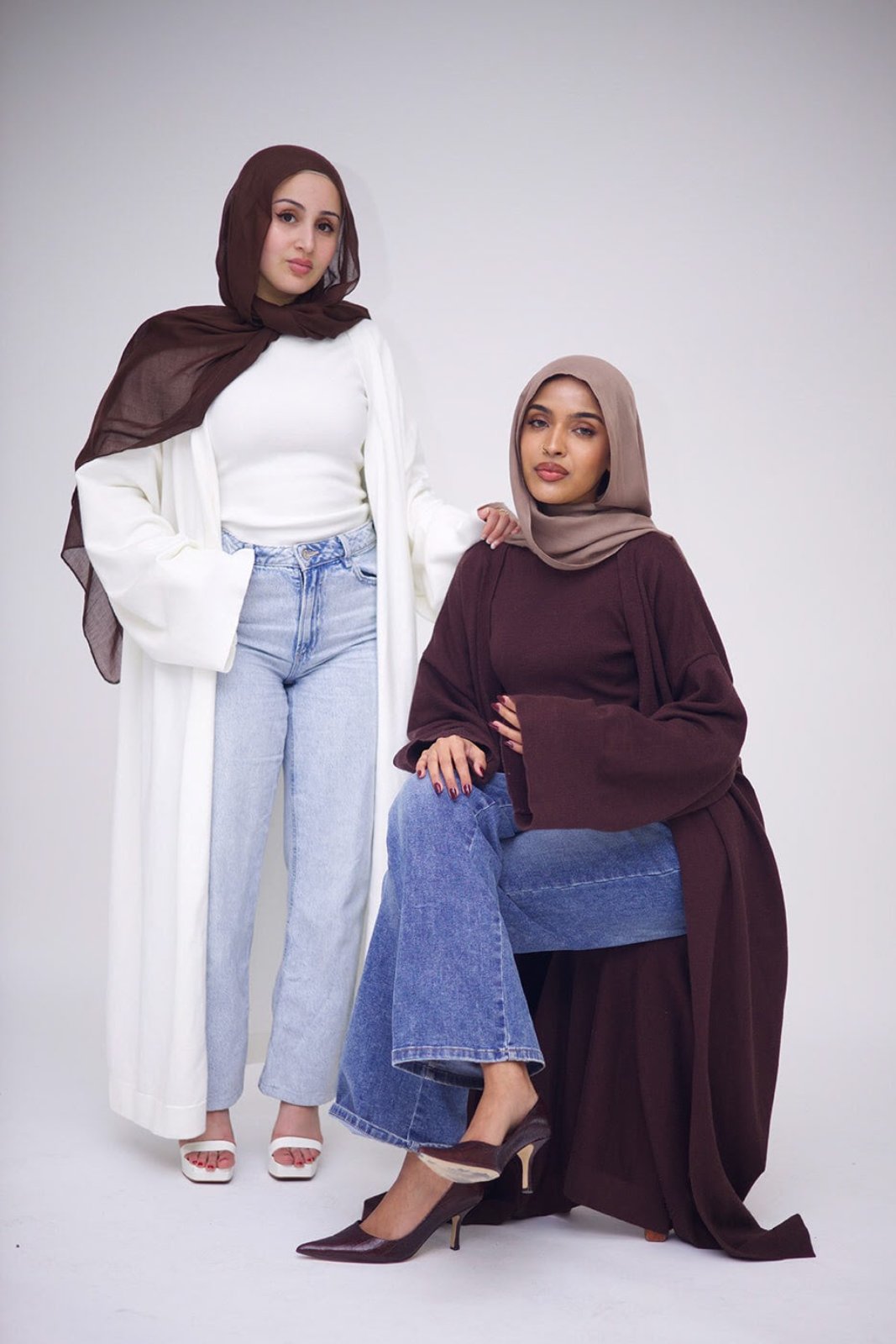 Mariya Knit Cardigan Abaya, view 3
