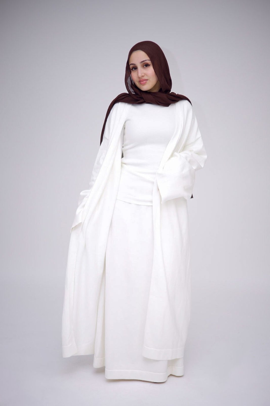 Mariya Knit Cardigan Abaya, view 5