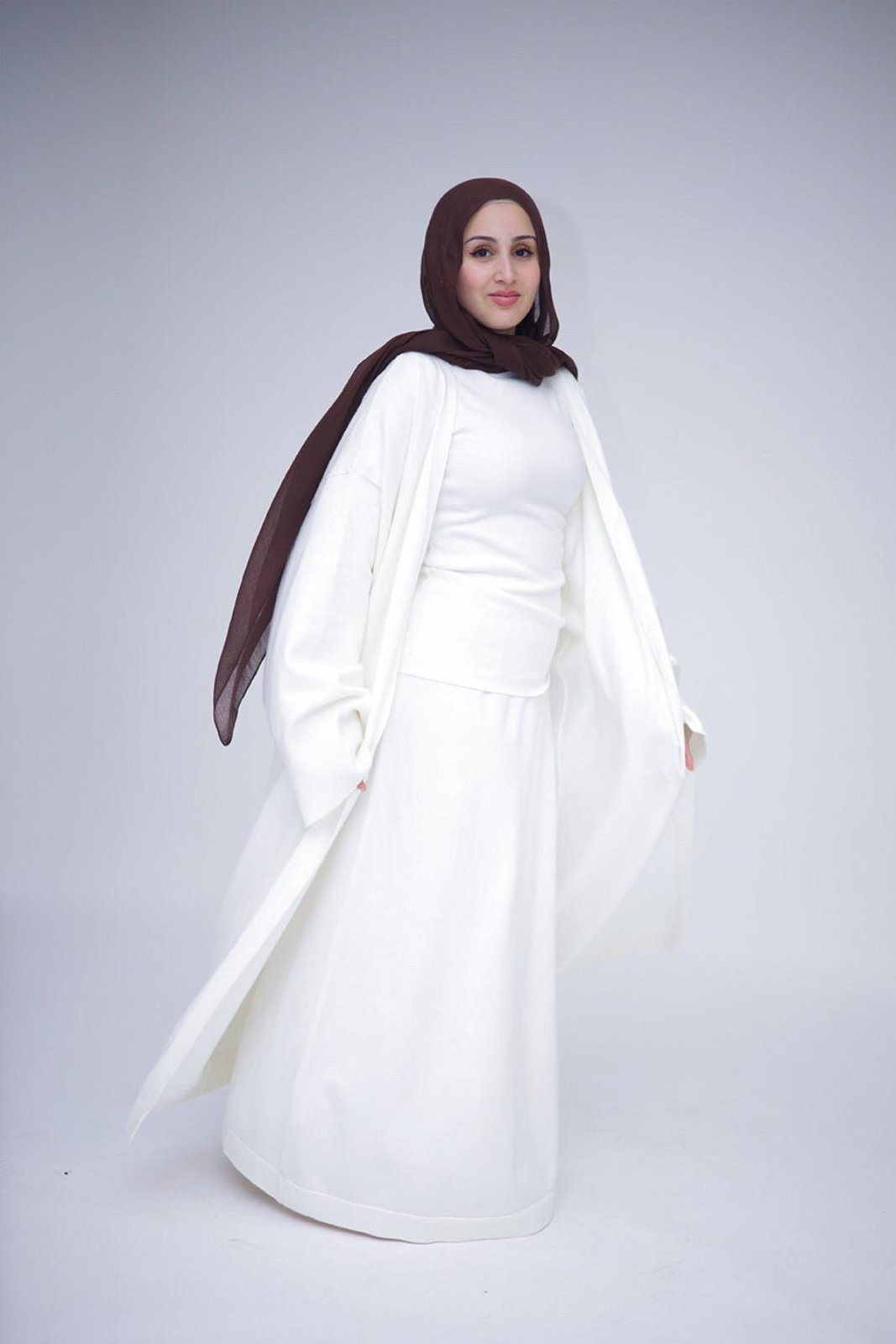 Mariya Knit Cardigan Abaya, view 6