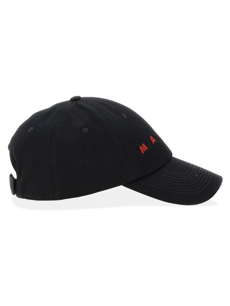 Marni CLZC0108S0_UTC31100N99 Baseball Cap — Black, view 2
