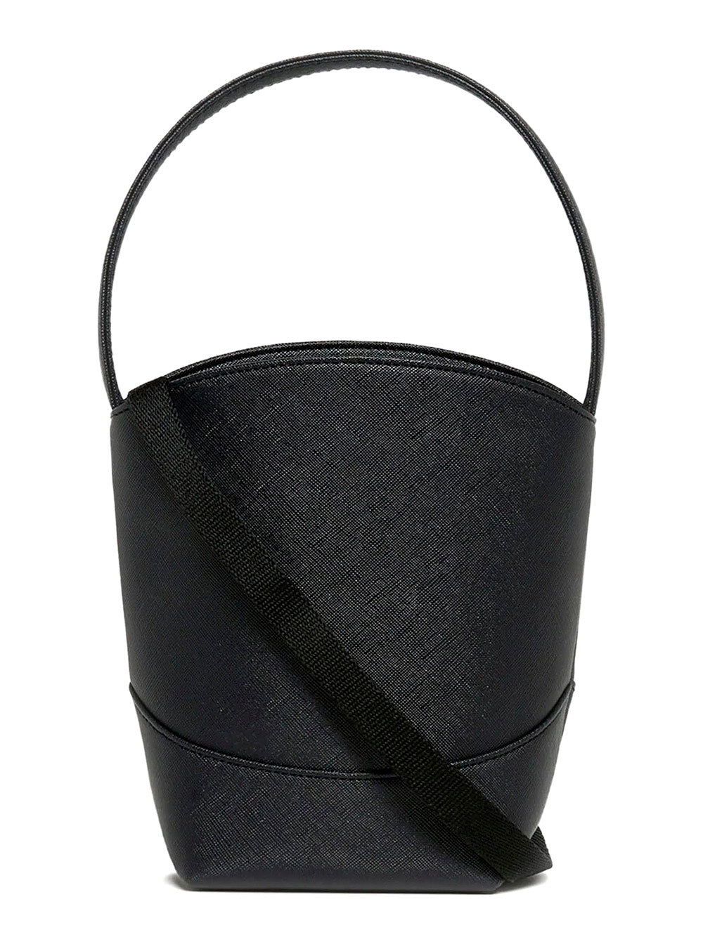 Marni Logo-Embellished Saffiano Crossbody Bag — Black, view 2