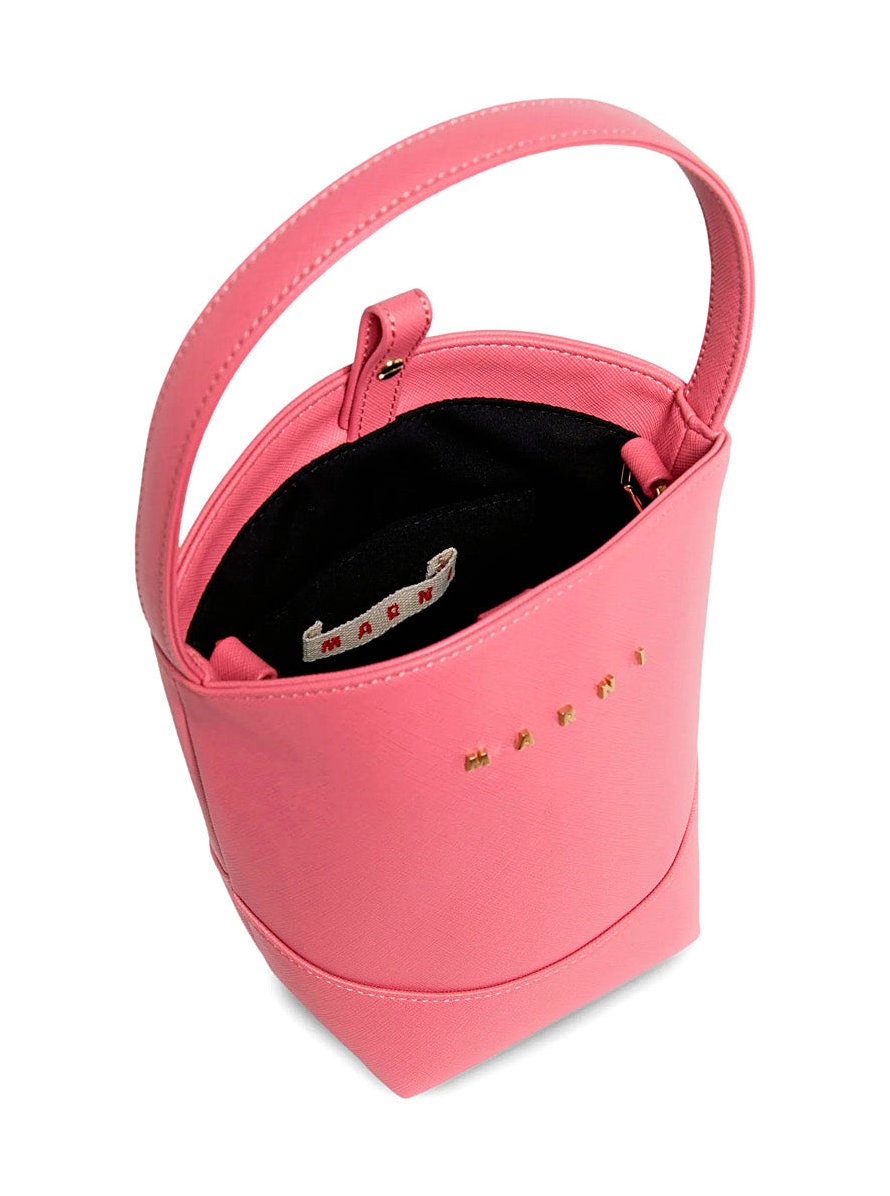 Marni Floral Polyester Crossbody Bag — Pink, view 3