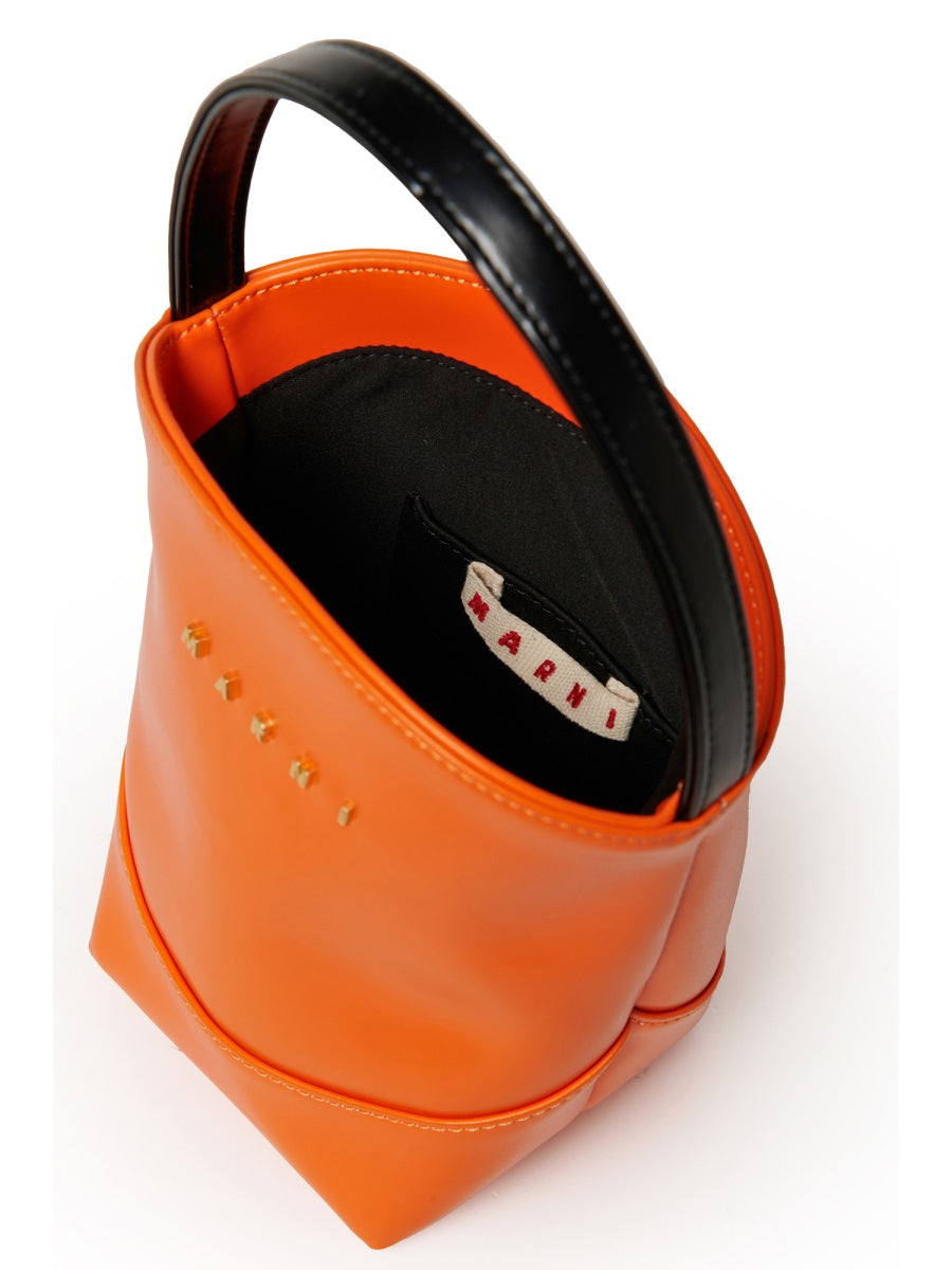 Marni Basketing Handbag — Orange, view 4