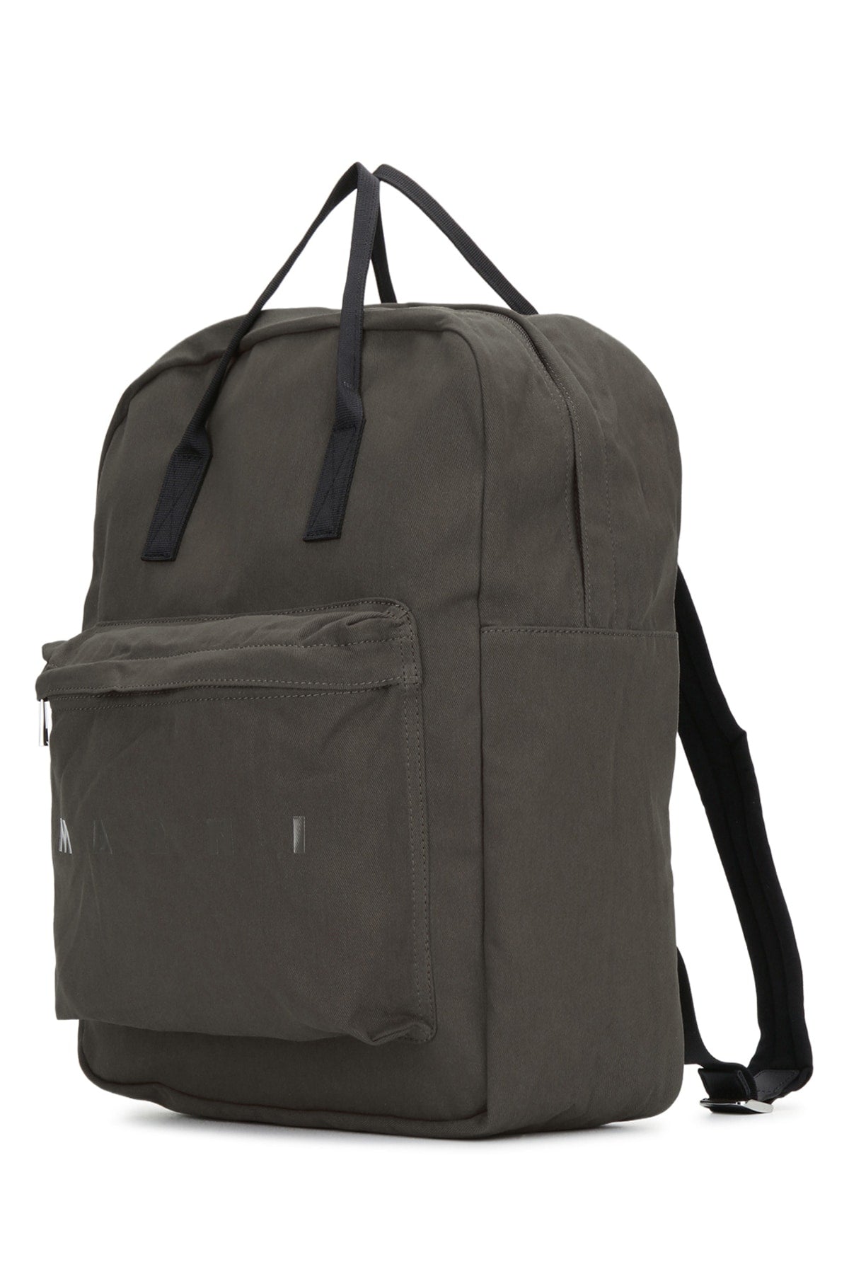 Marni Kids Cotton-Blend Backpack — Gray, view 2