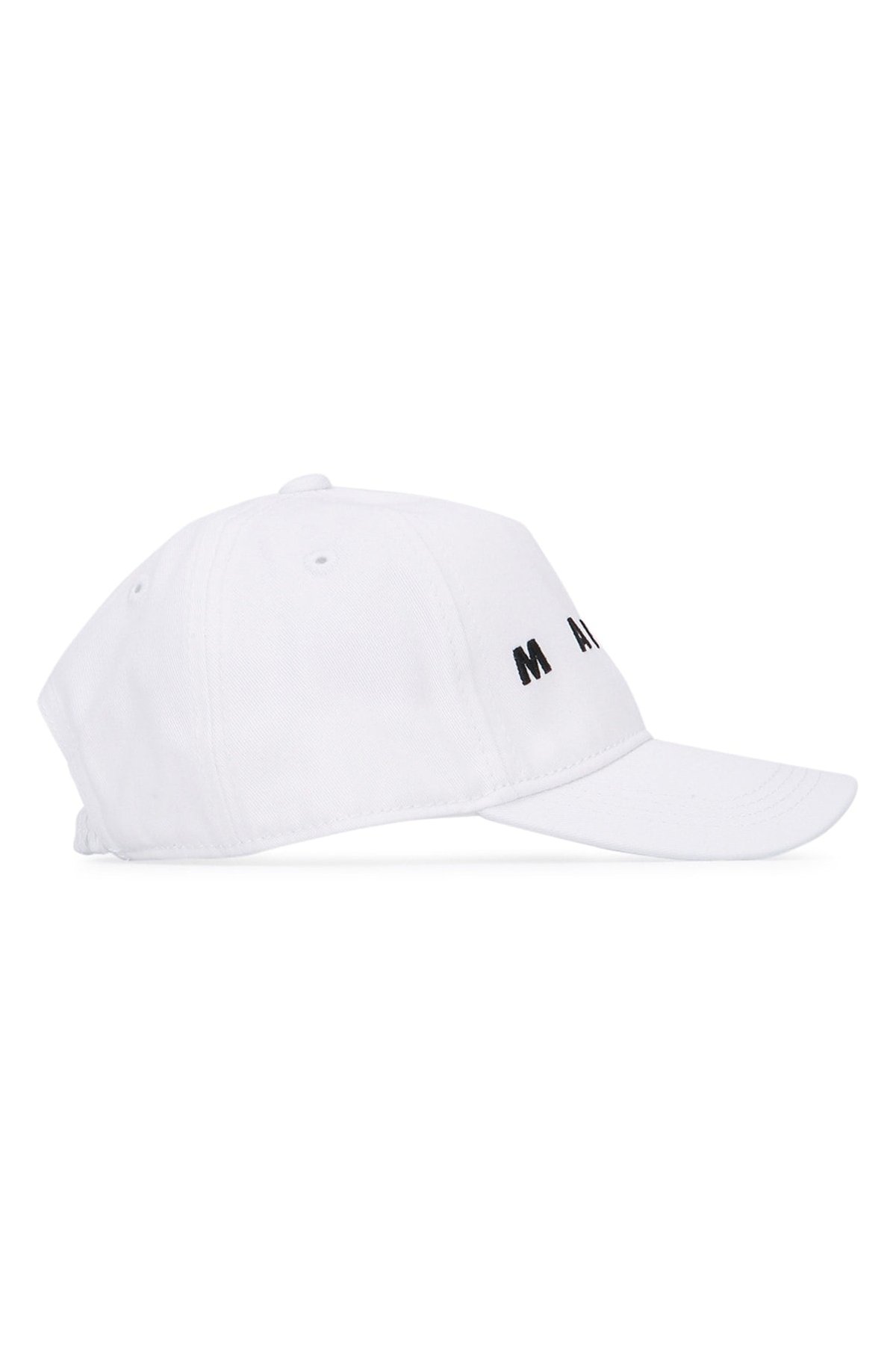Marni Kids MF51B Logo-Embroidered Baseball Cap — White, view 2