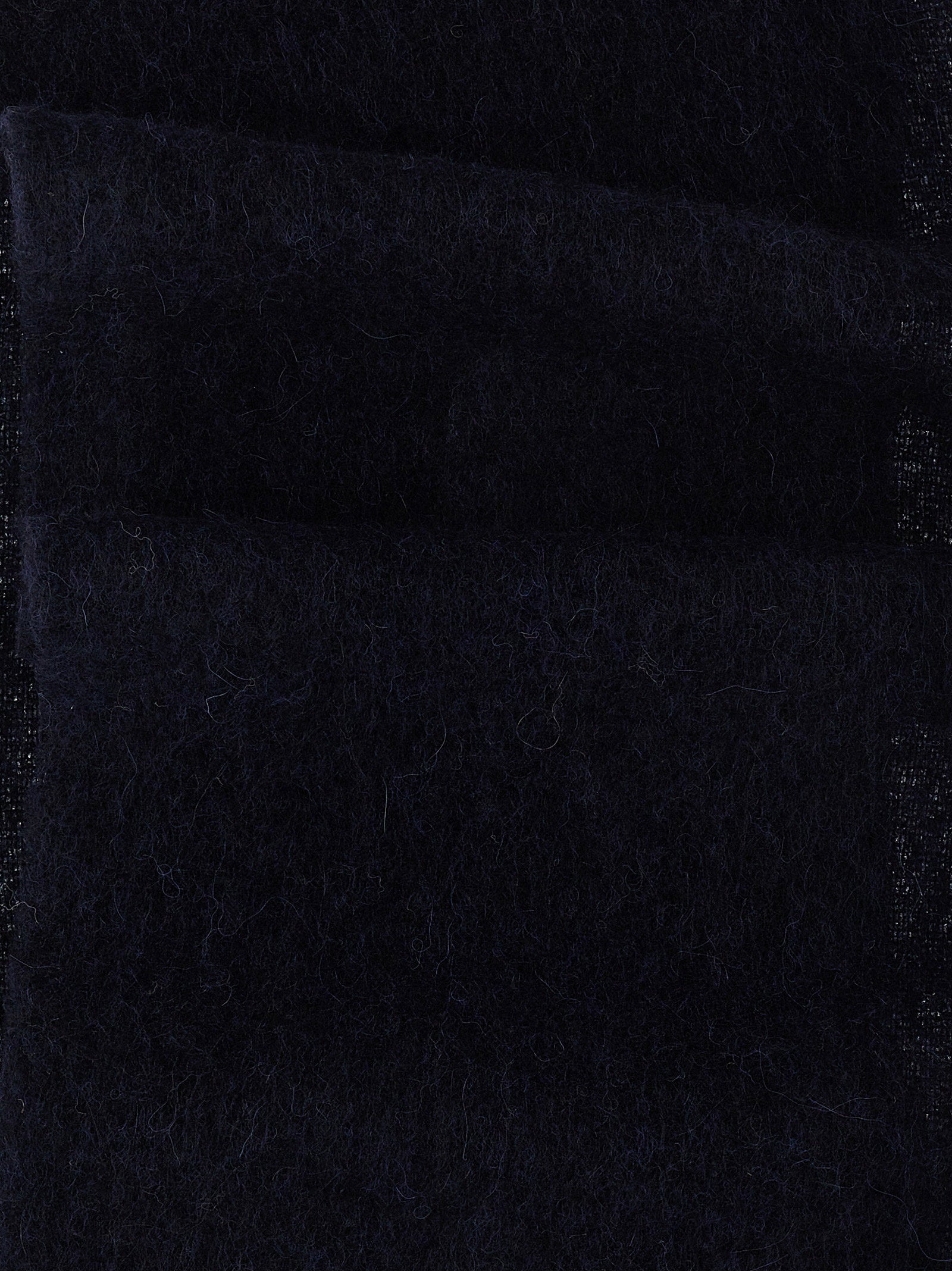 Marni Logo-Patch Wool Blend Scarf — Black, view 3
