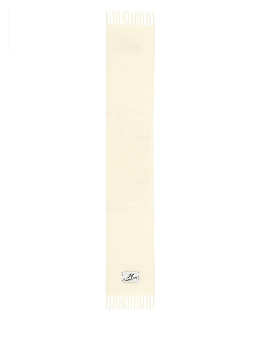 Marni Alpaca Scarf — White by Marni