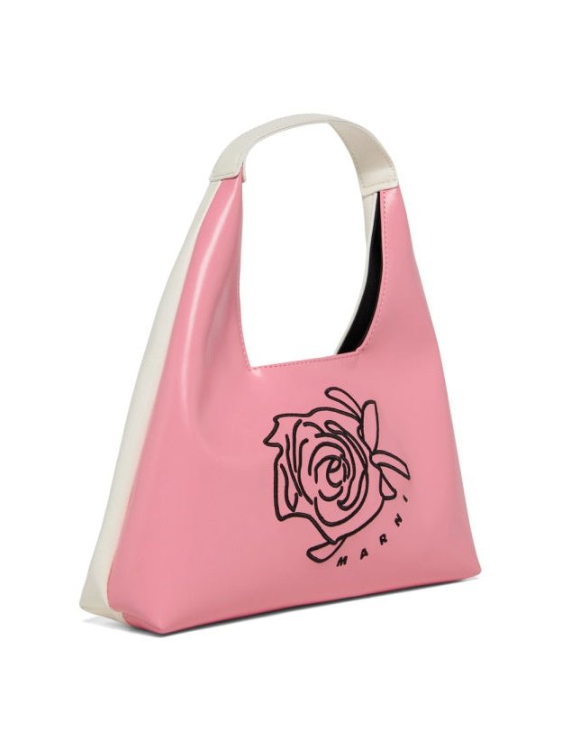 Marni Diamond Shoulder Bag — Pink, view 3
