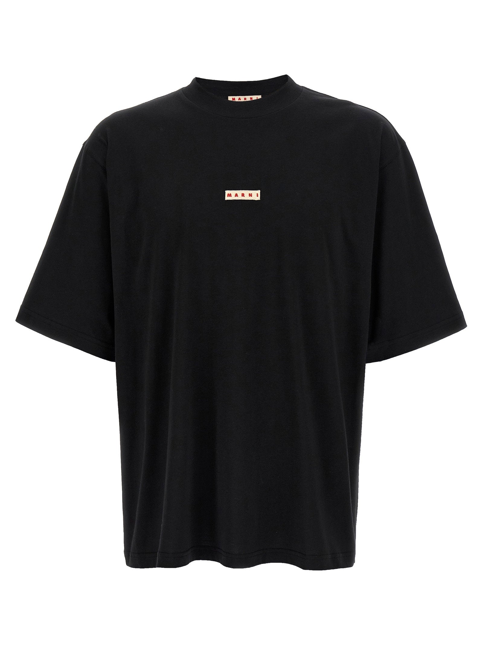 Marni Logo Patch T-shirt — Black by Marni