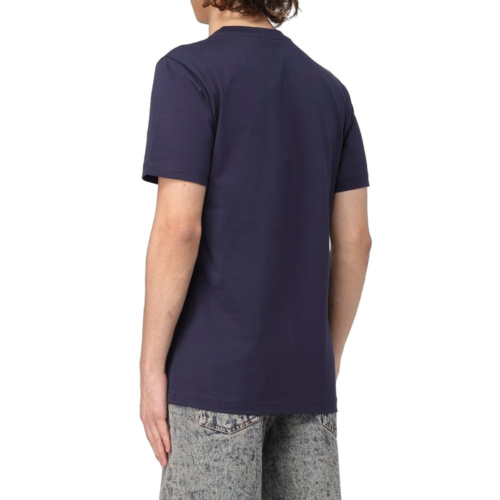 Marni Logo-Embroidered Cotton T-Shirt — Black, view 3