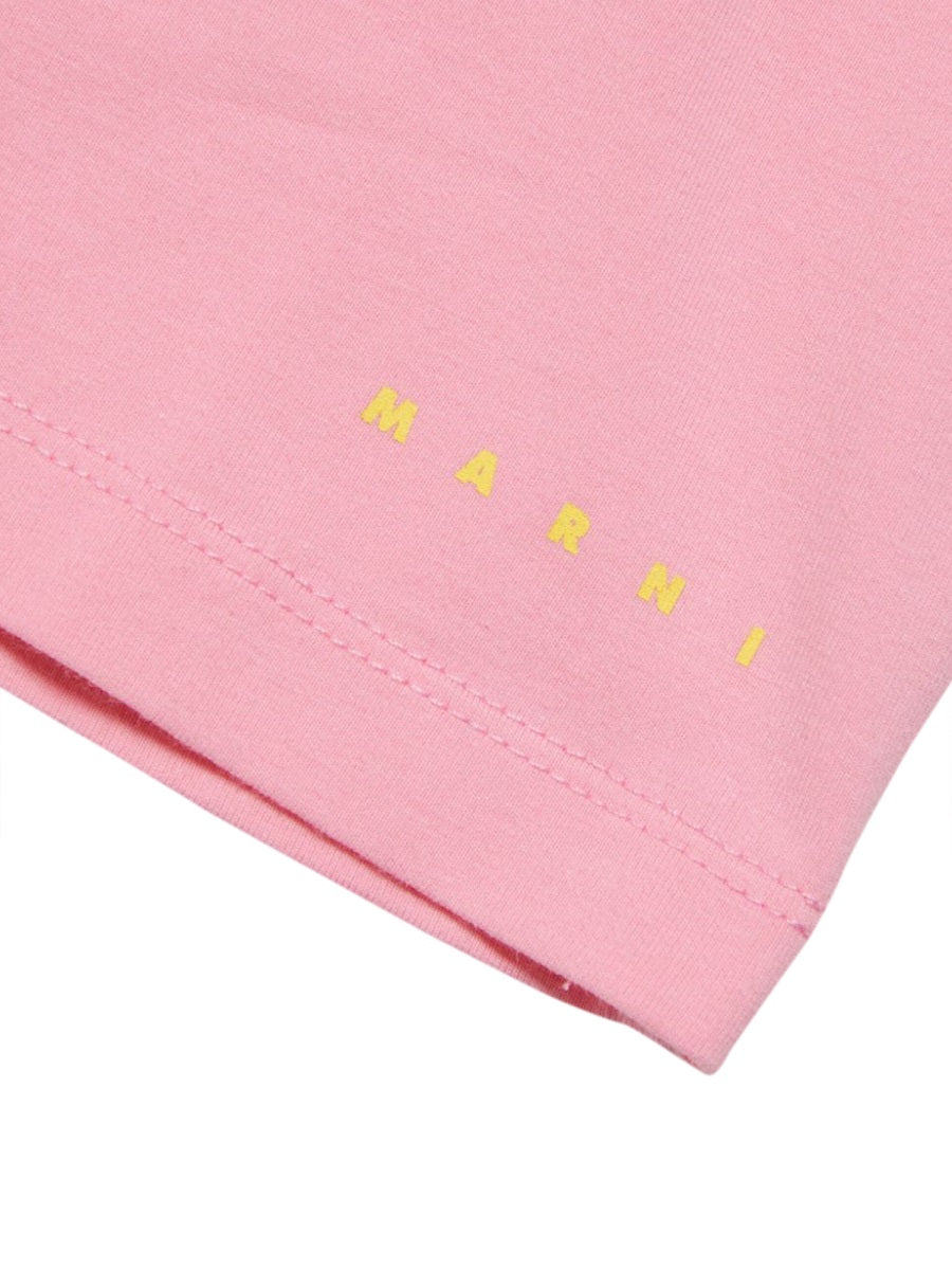 Marni Cotton-Elastane Stretch T-Shirt — Multicolor, view 2